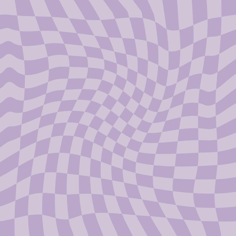 Wavy Checkerboard Seamless Pattern for Fabric vector