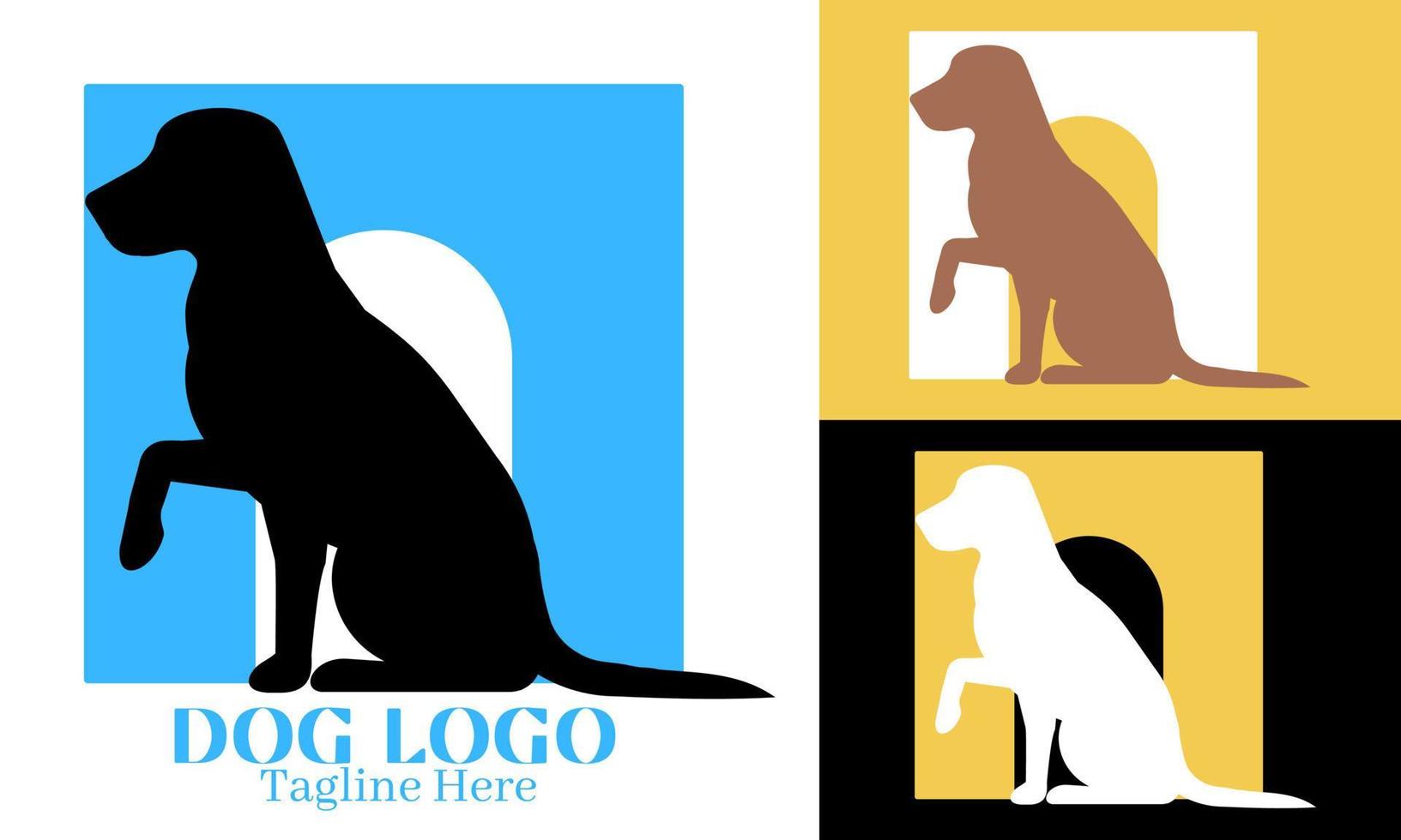 Pet shop logo vector design illustration