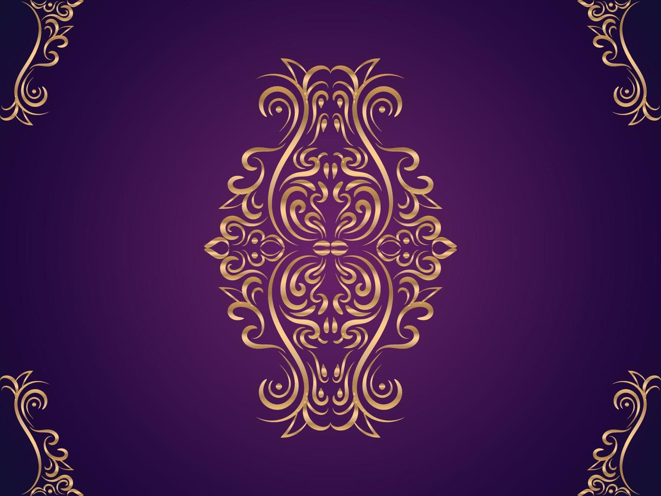 moderno y lujo floral ornamental antecedentes para invitación y otro trabajar. vector