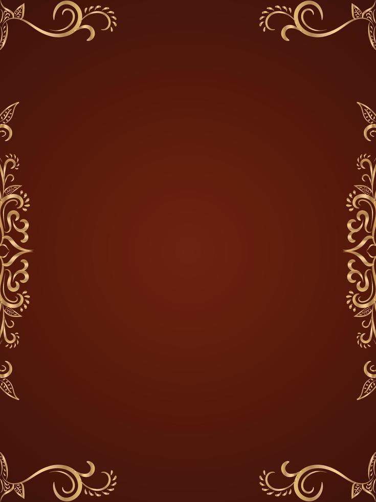 modern and luxury floral ornamental background for invitation and other work. vector