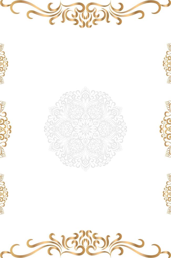 modern and luxury floral ornamental background for invitation and other work. vector