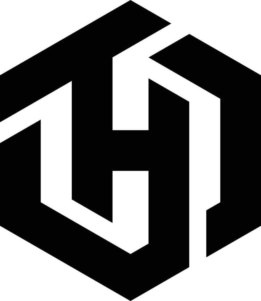 TH logo design vector