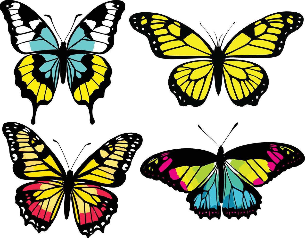 Beautiful Butterfly Vector Art. This is an Editable and Printable ...
