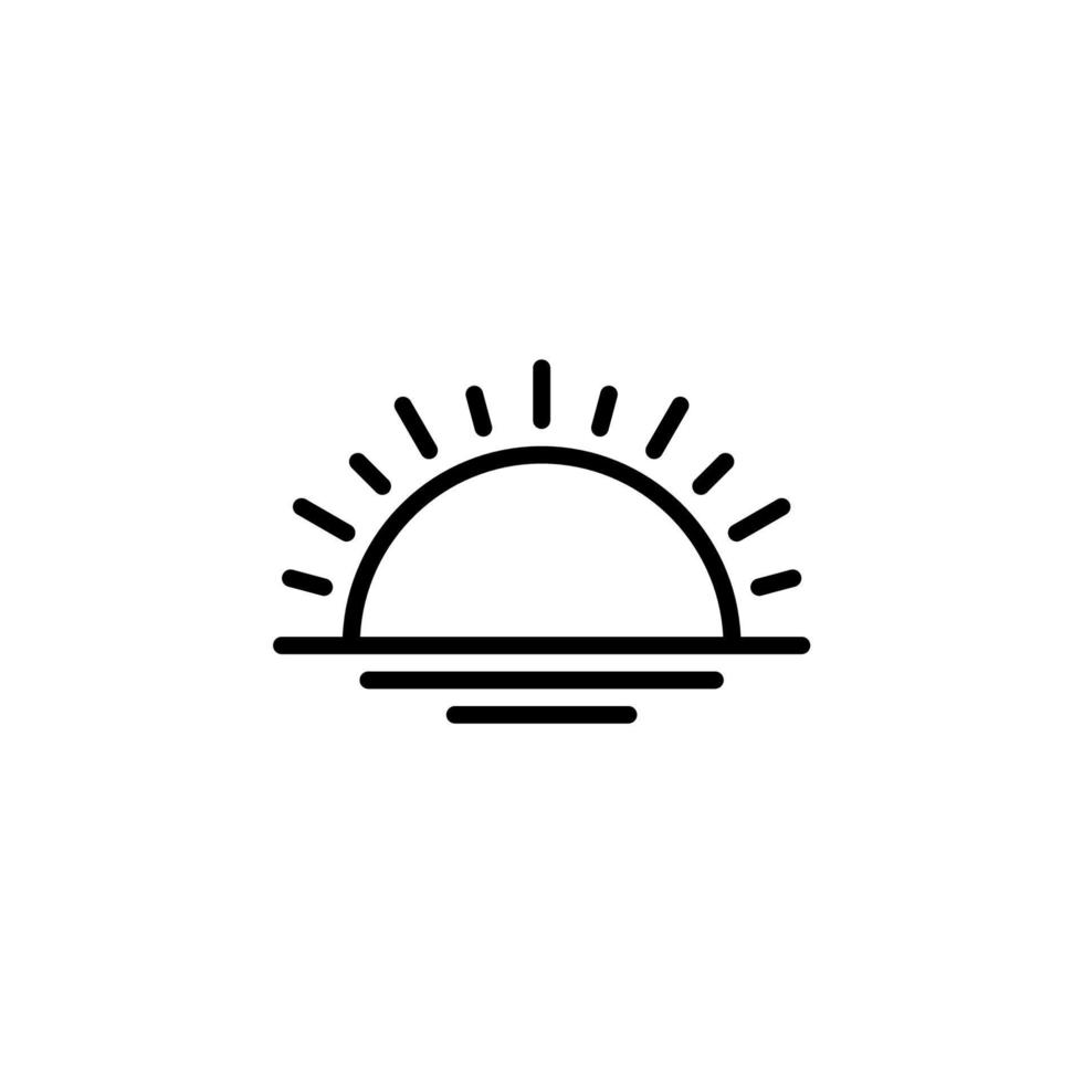 vector illustration of iftar time icon with outline style. suitable for any purpose.