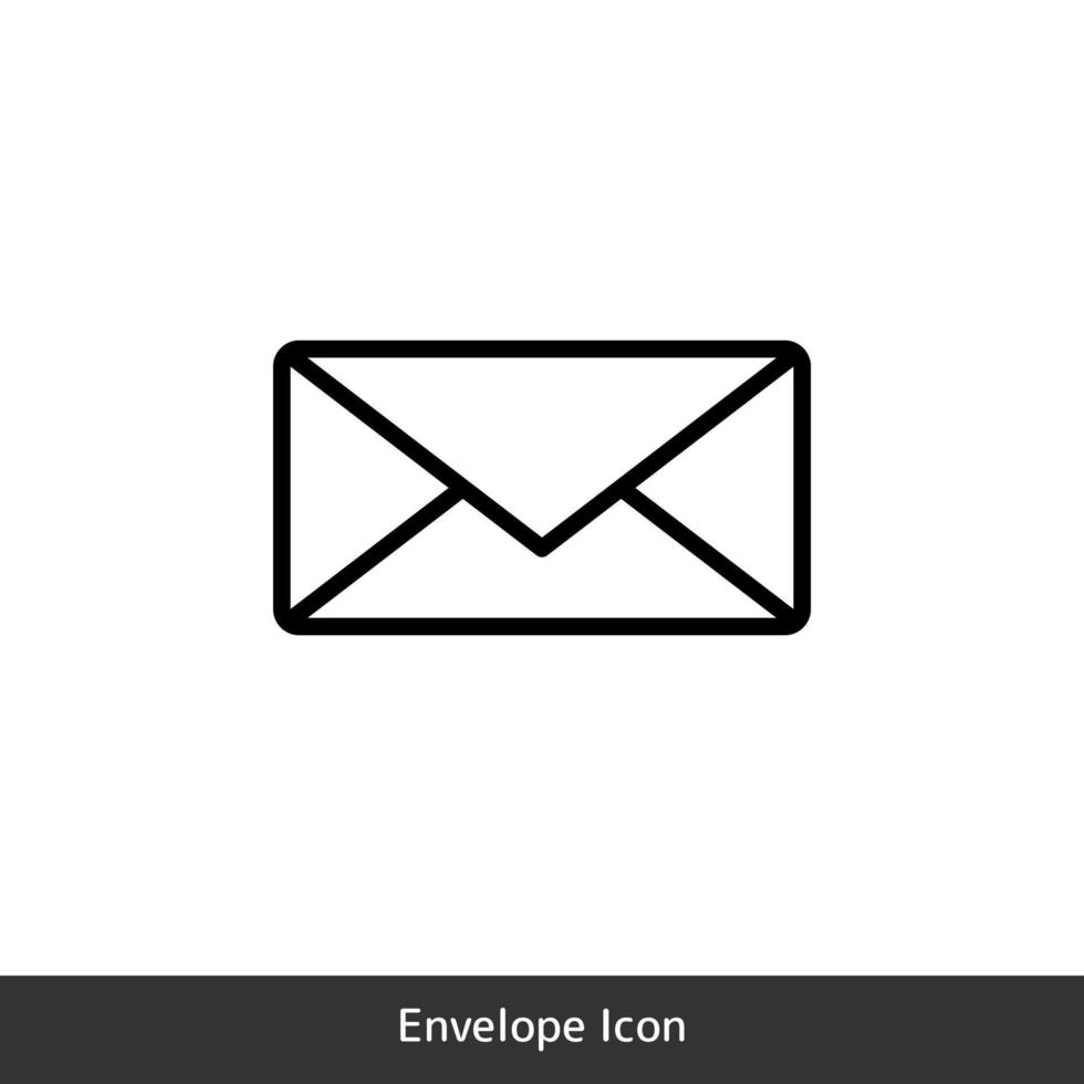 Envelope Icon for the e-mail symbol vector