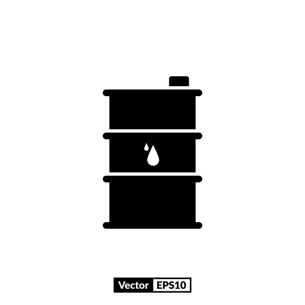 oil barrel icon vector EPS10 Illustration