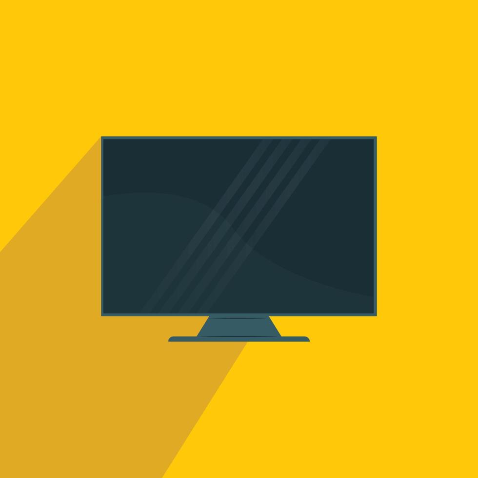 Empty lcd screen monitor design vector