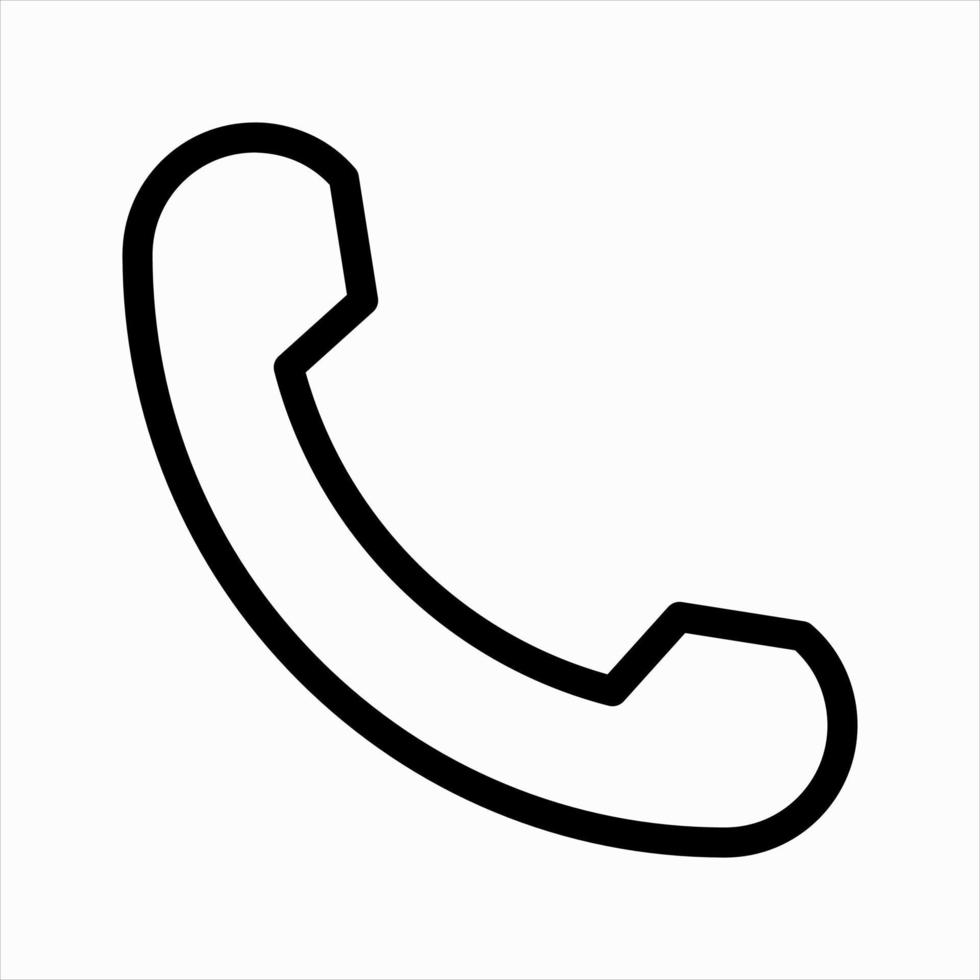 phone icon vector isolated for any purposes