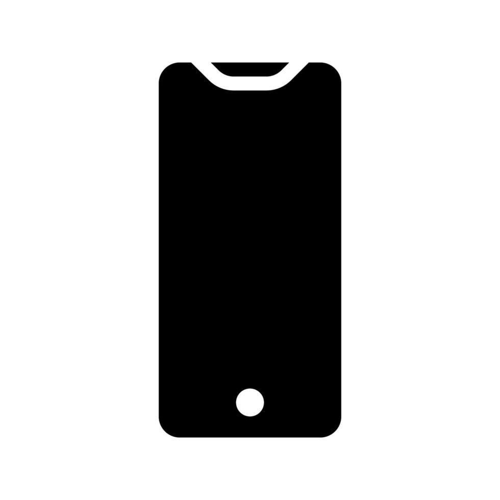 Mobile phone with blank screen. Flat style. vector illustration on white background