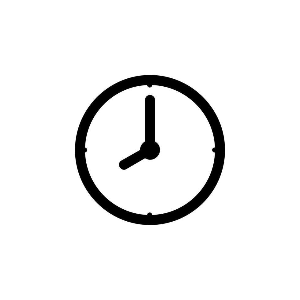 Clock Icon Vector Illustration 22013907 Vector Art at Vecteezy