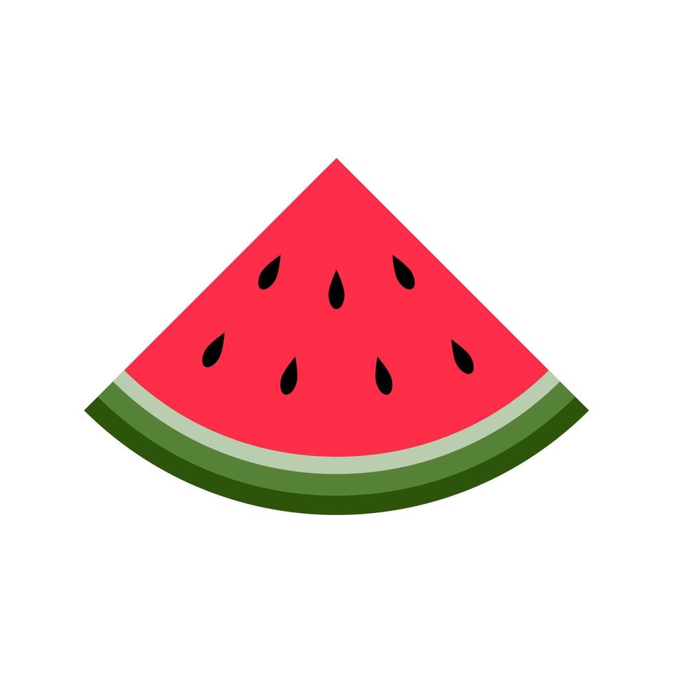Fresh Watermelon Vector Isolated on white background