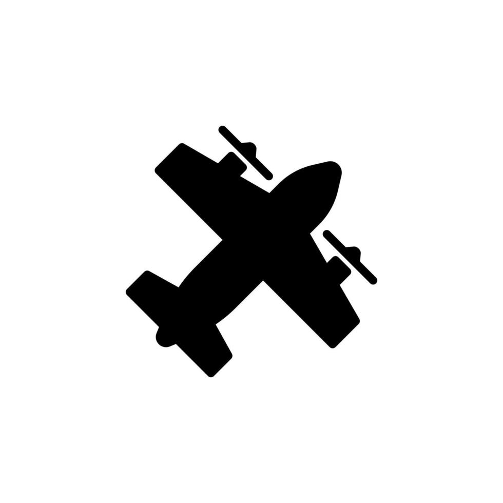 plane icon vector isolated on white background