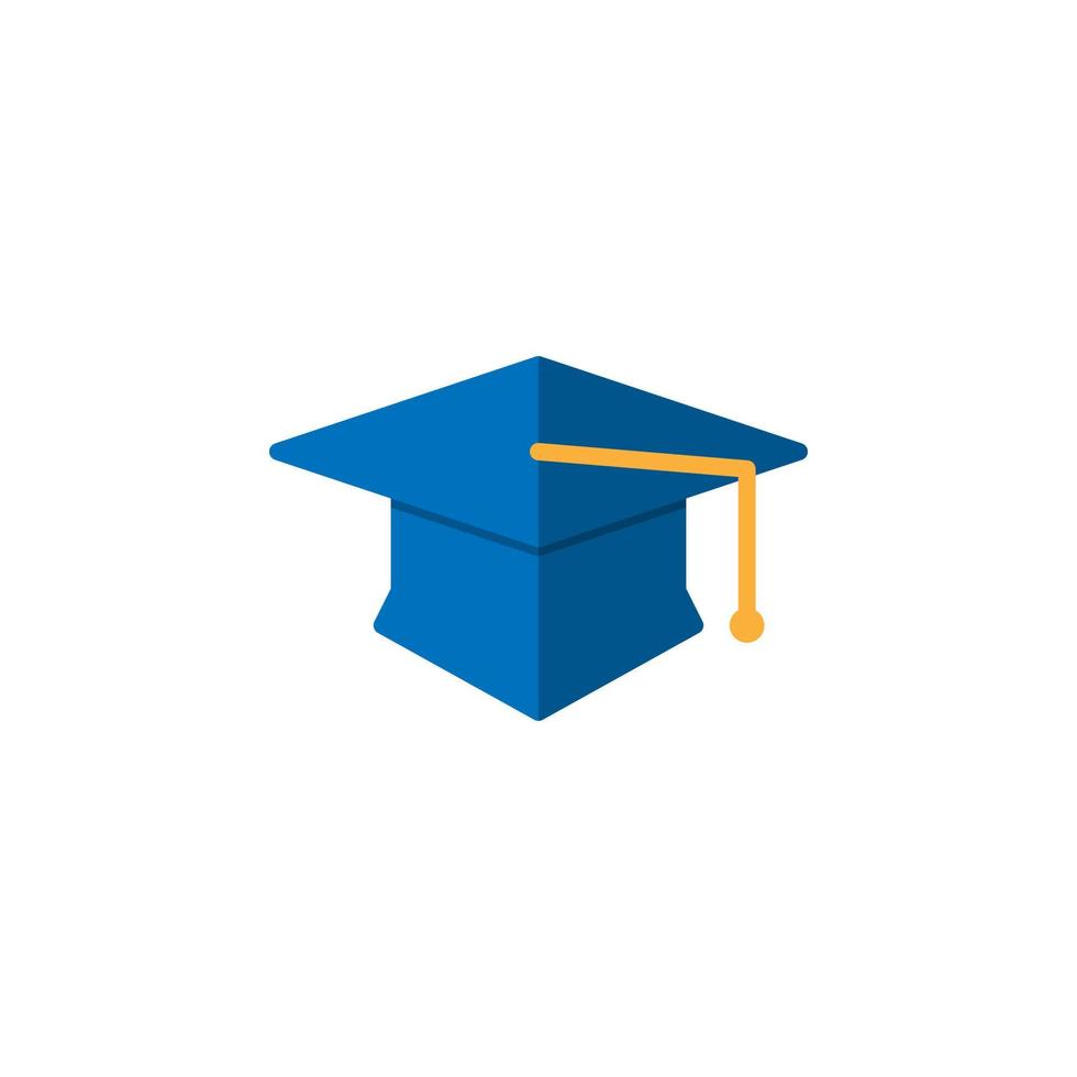 academy hat icon. university graduation cap icon vector