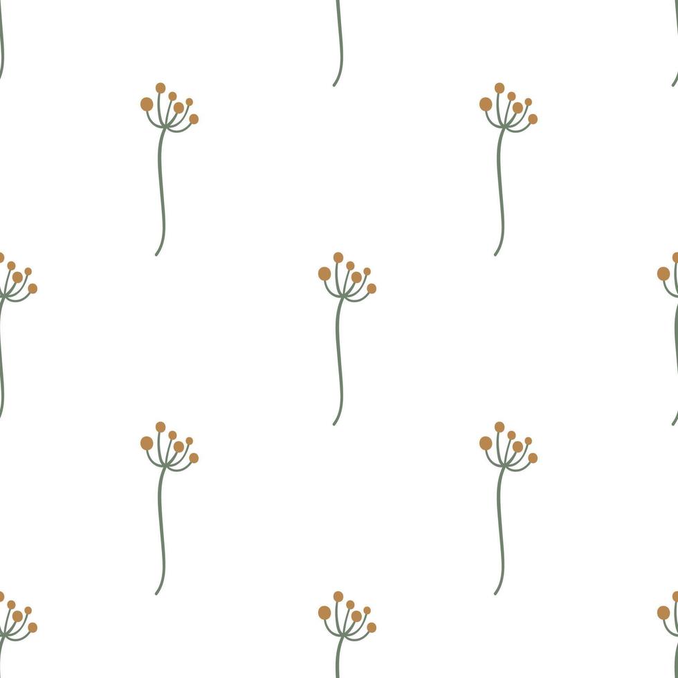 Fancy flowers. Christmas seamless pattern for greeting cards, wrapping papers. vector