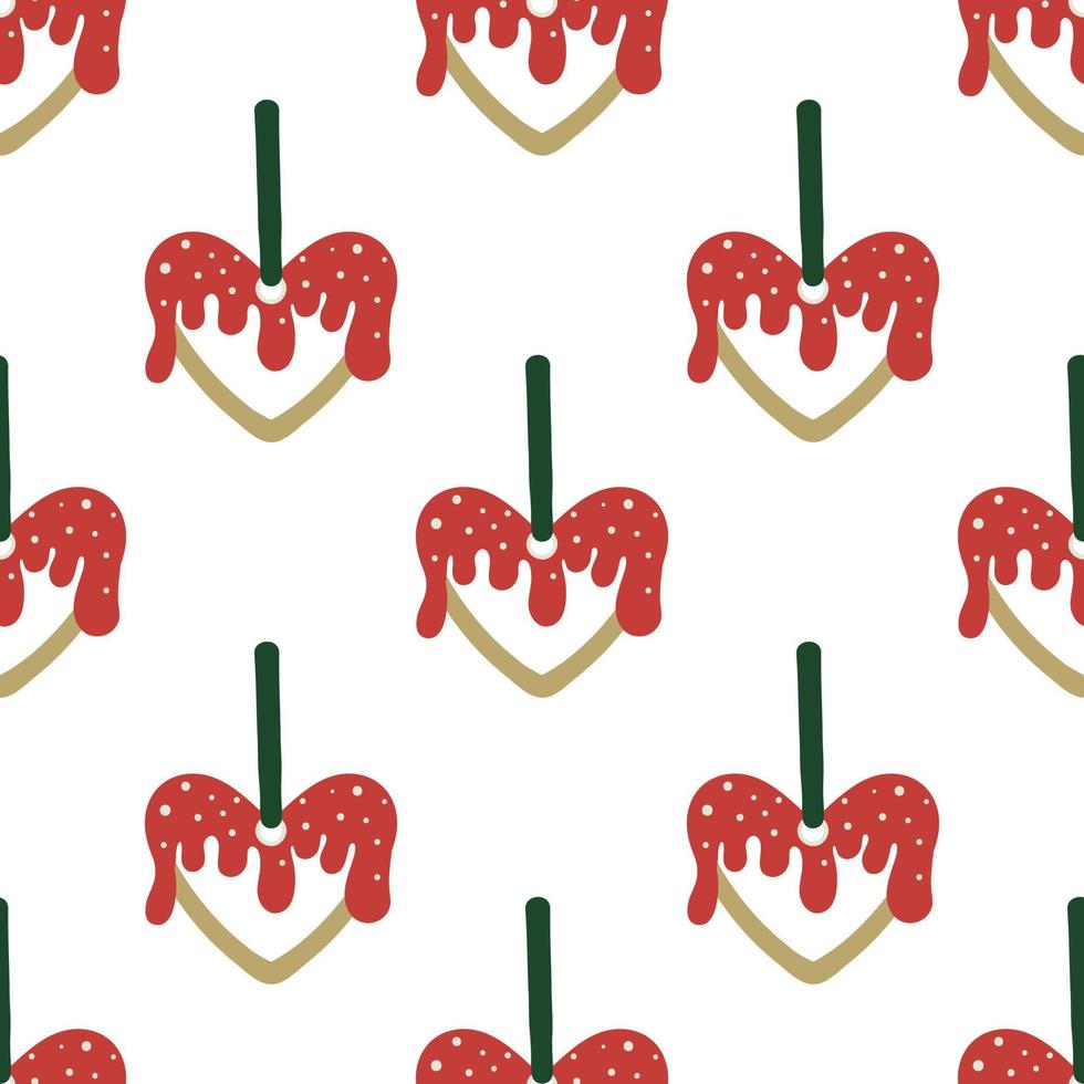 Lovely cookies. Holiday decor. Festival seamless pattern. vector