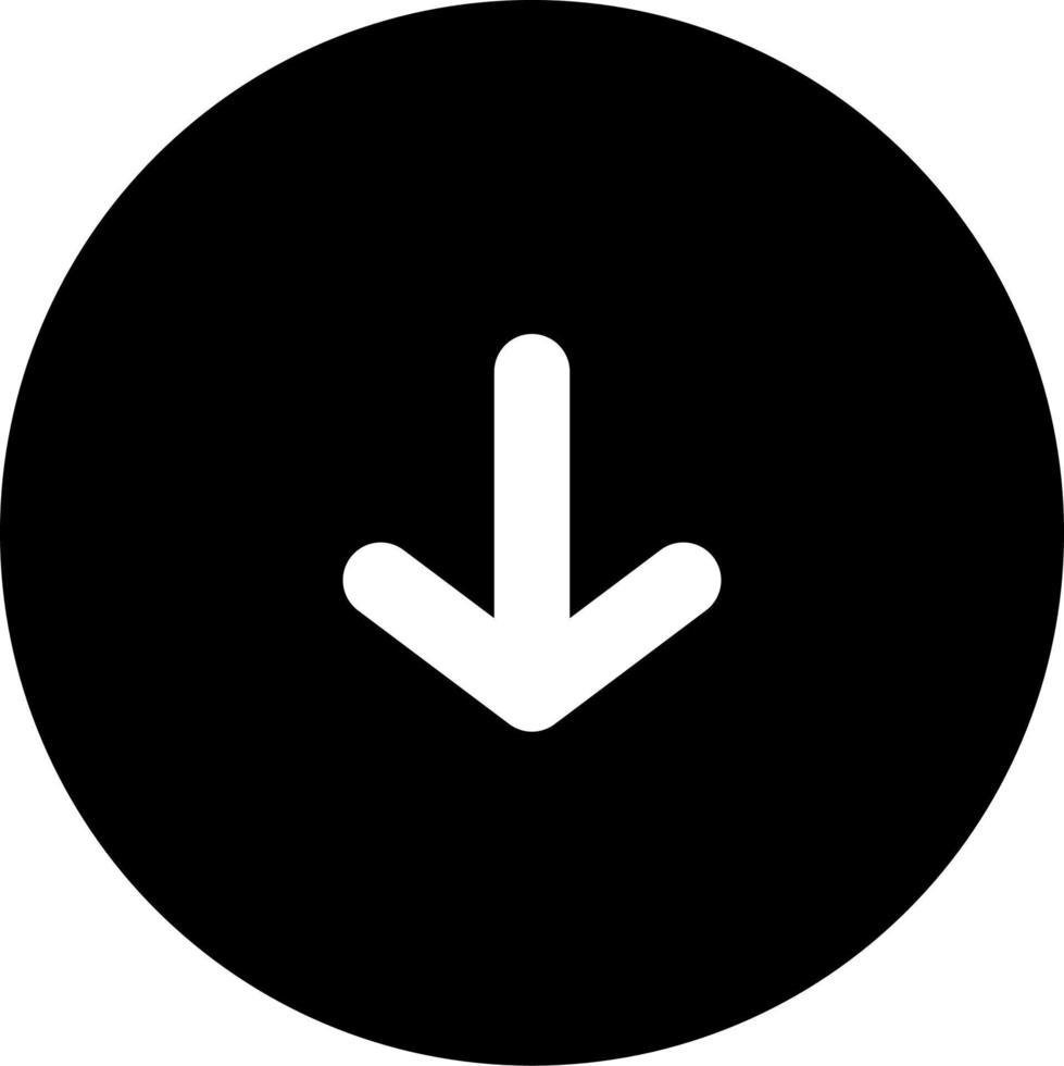 down arrow icon vector for any purposes