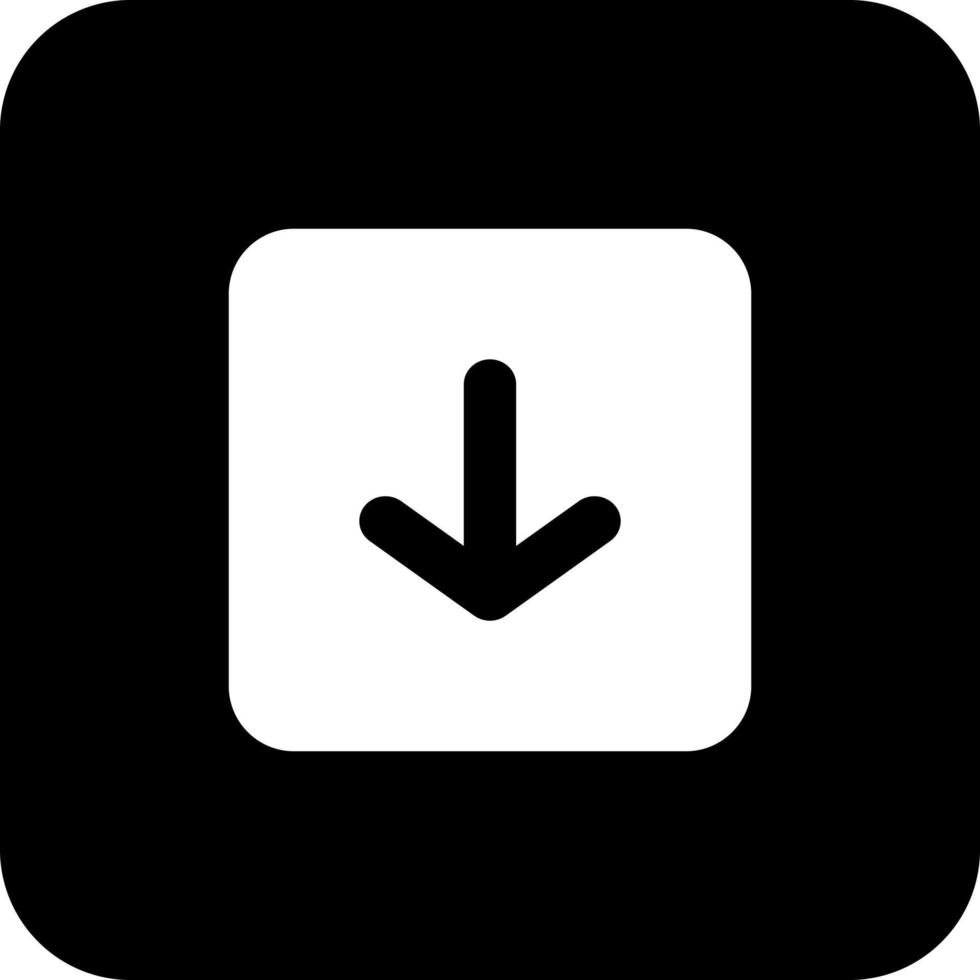 down arrow icon vector for any purposes