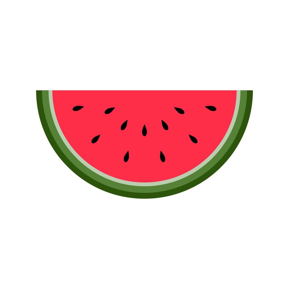 Fresh Watermelon Vector Isolated on white background