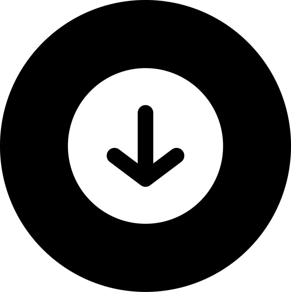 down arrow icon vector for any purposes