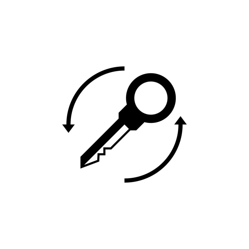 vector illustration of change password symbol. editable icon design for user interface element