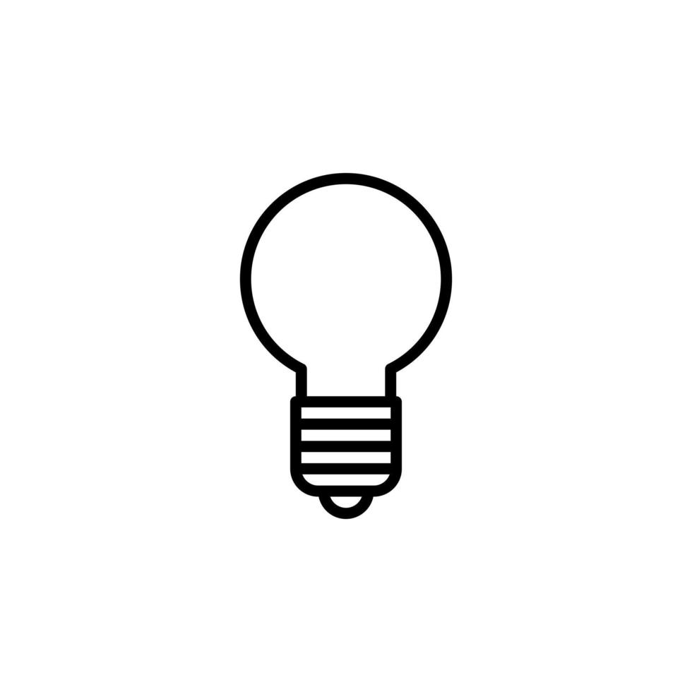 Light Bulb Icon for Creative Idea Symbol vector