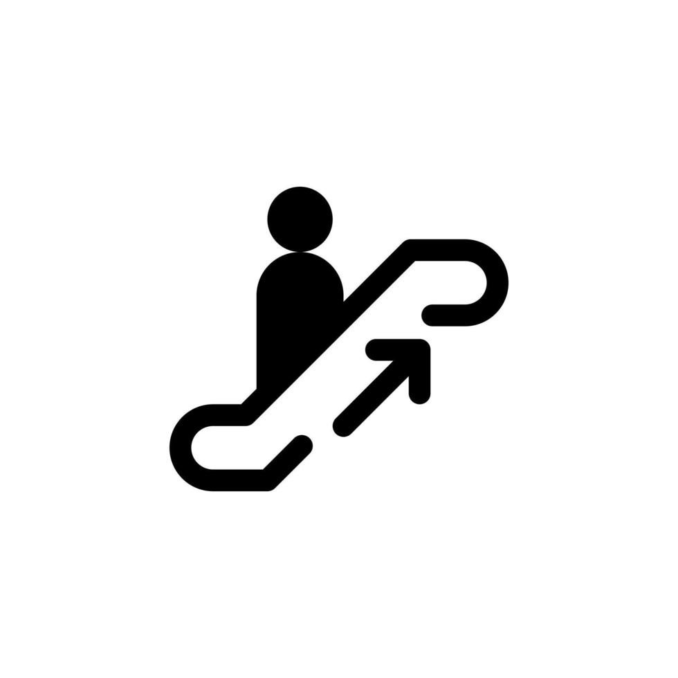 escalator icon for public sign. vector EPS10 Illustration