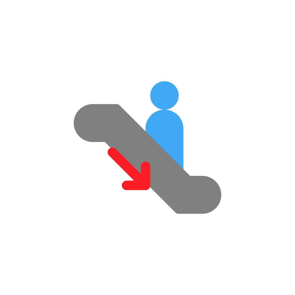 escalator icon for public sign. vector EPS10 Illustration