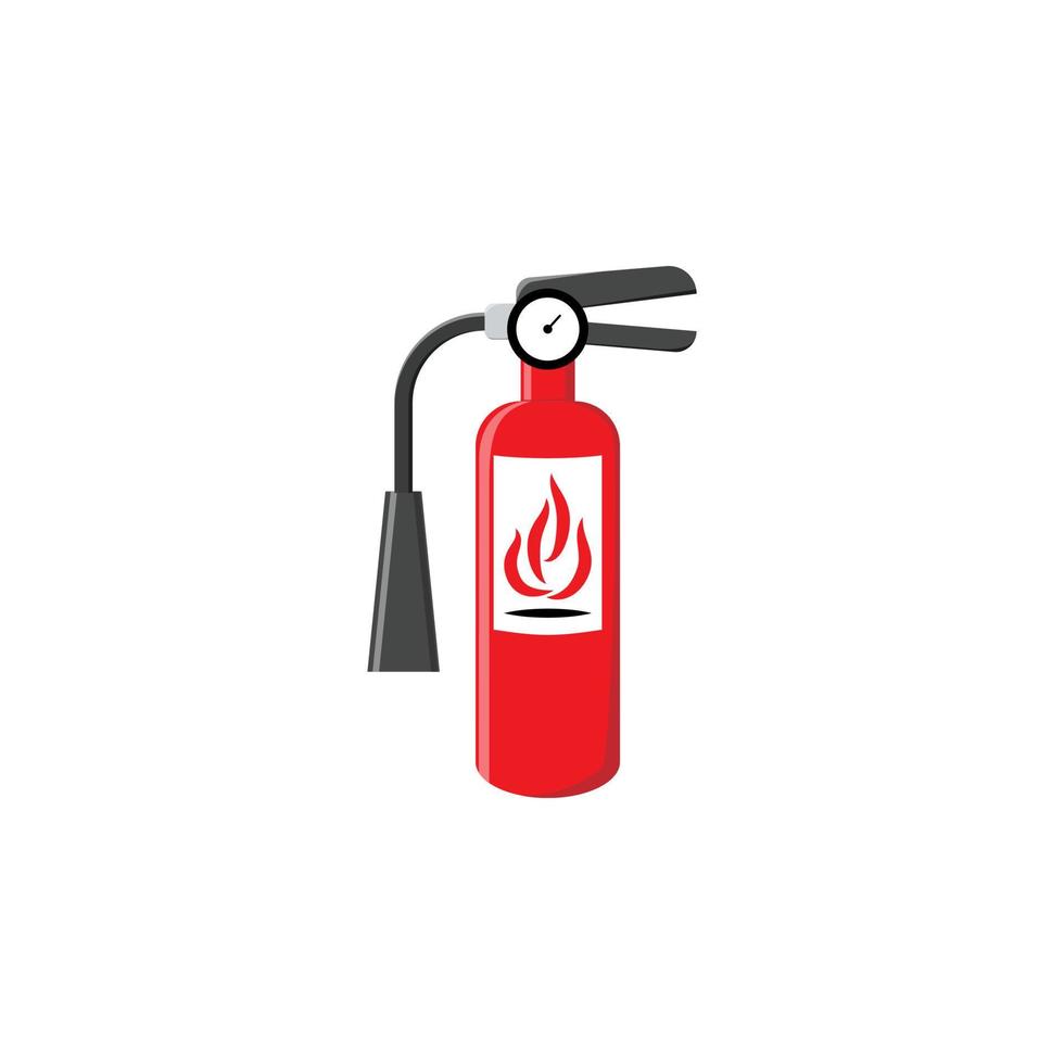 Extinguisher Icon Vector Flat Illustration Design Isolated