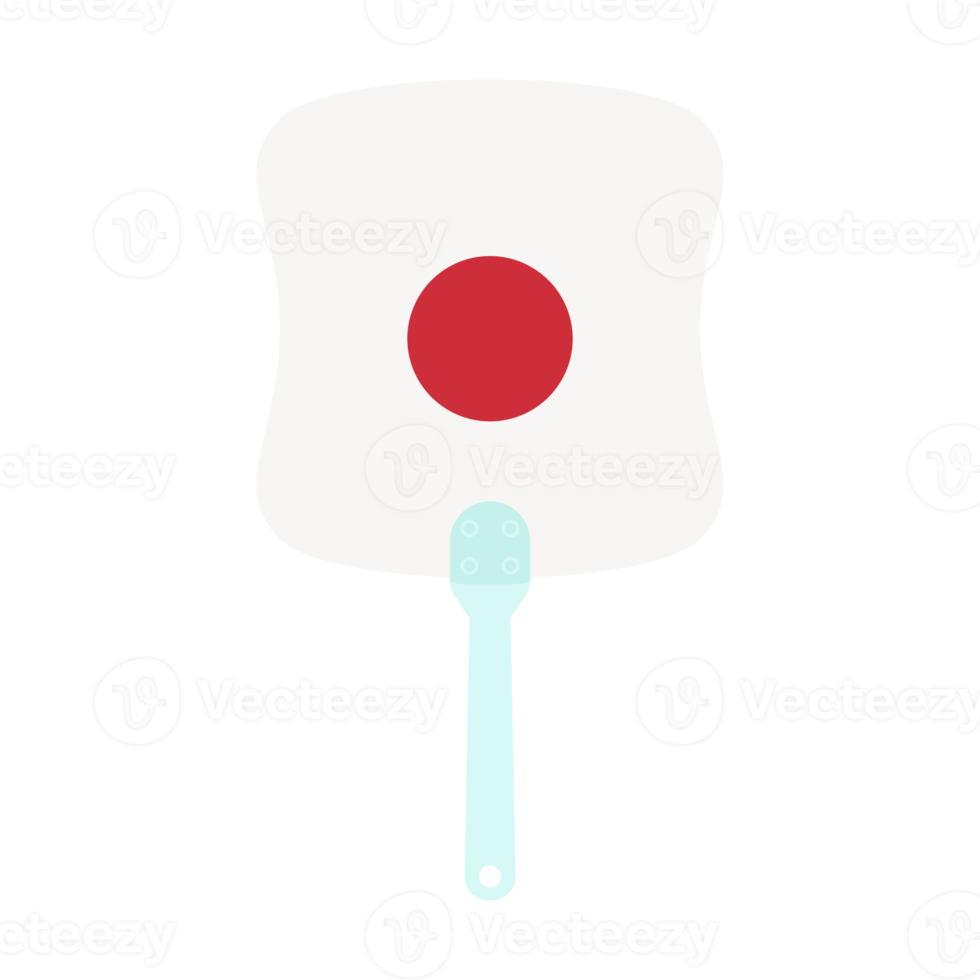 esthetisch handleiding omgaan met hand- ventilator Japan vlag png