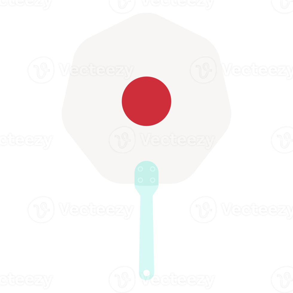 estético manual lidar com mão ventilador Japão bandeira png