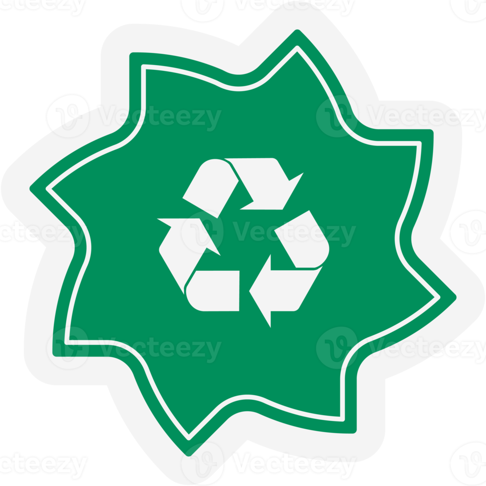 Free Sticker Recycle Material Recycling Life Zero Waste Lifestyle