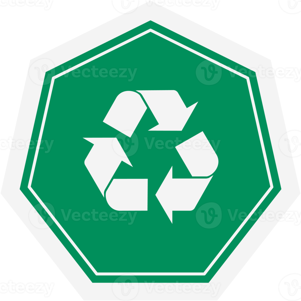 Sticker Recycle Material Recycling Life Zero Waste Lifestyle png