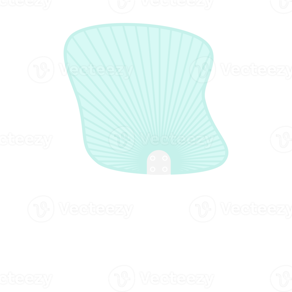 Striped Aesthetic Manual Handle Hand Fan png