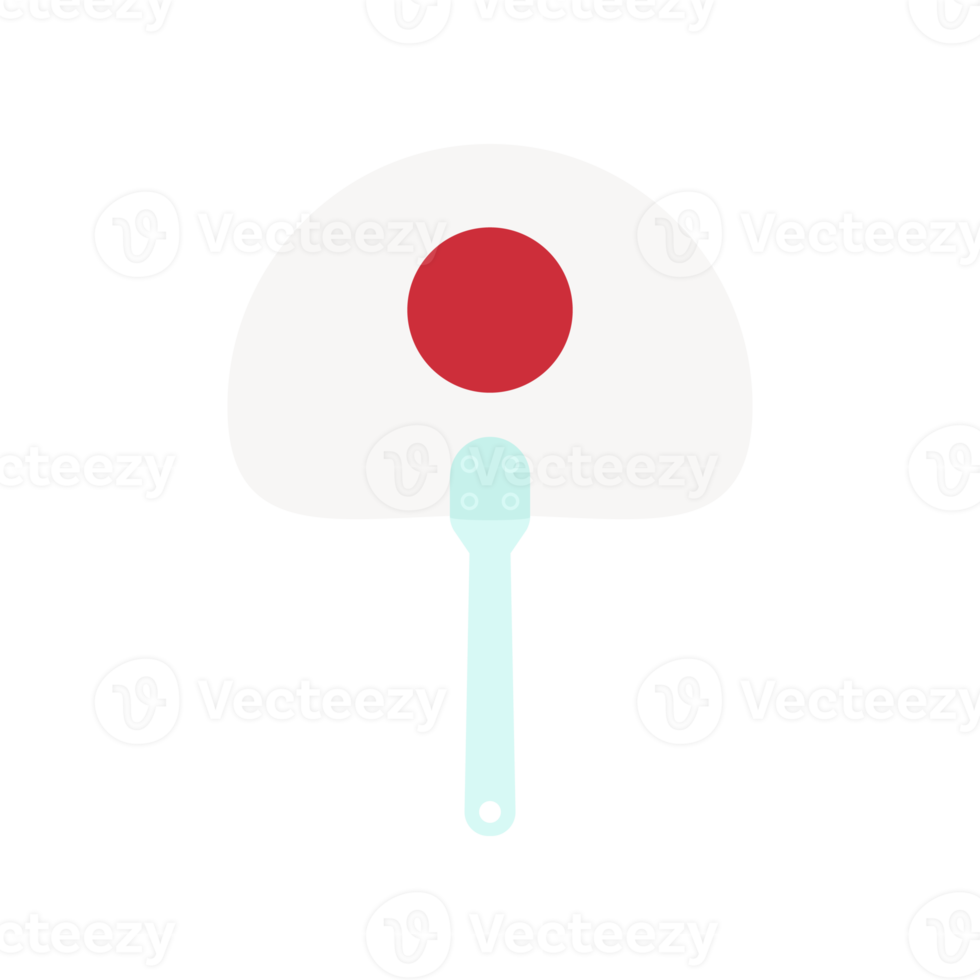 estético manual lidar com mão ventilador Japão bandeira png