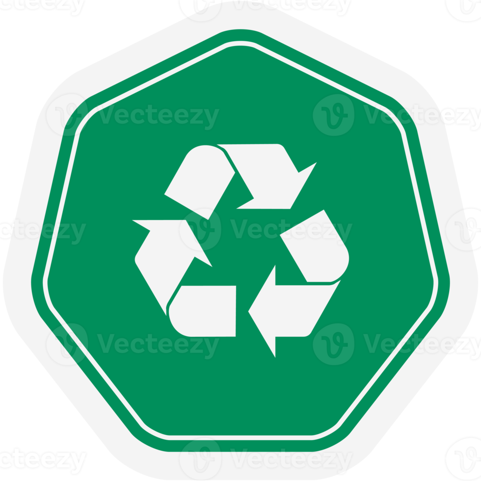 Sticker Recycle Material Recycling Life Zero Waste Lifestyle 22014615 PNG