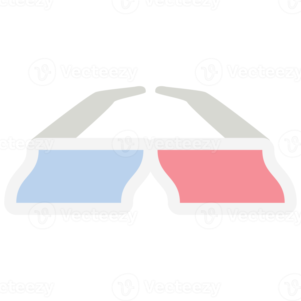 3d bril stofbril bioscoop retro lenzen gepolariseerd zonnebril png
