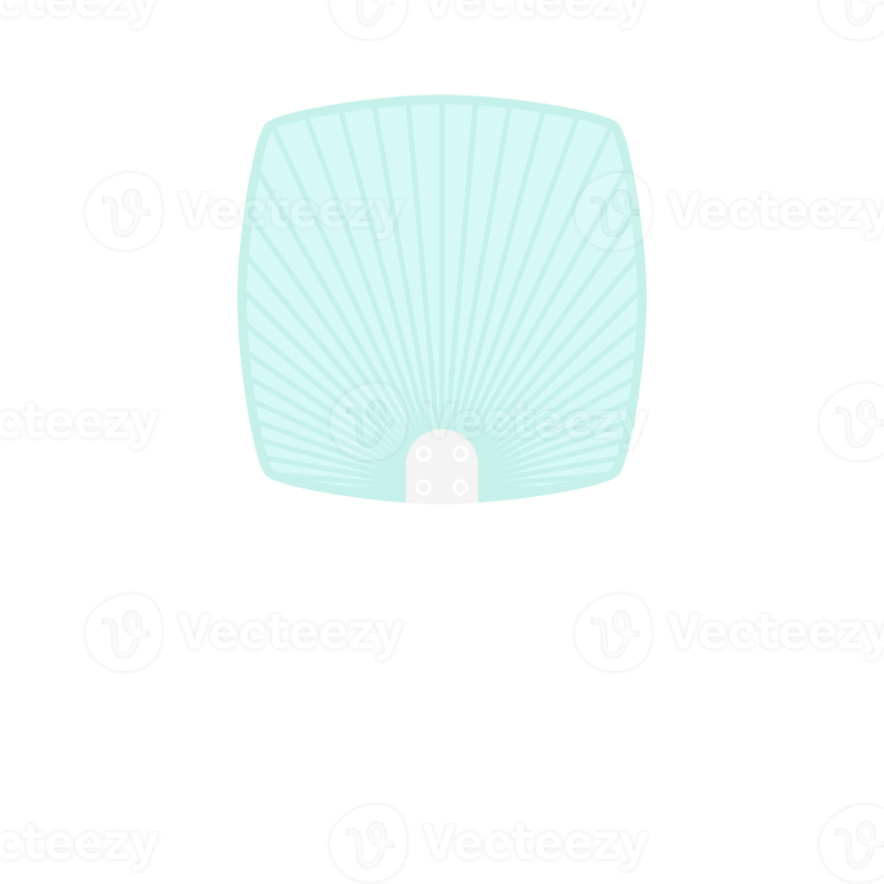 Striped Aesthetic Manual Handle Hand Fan png