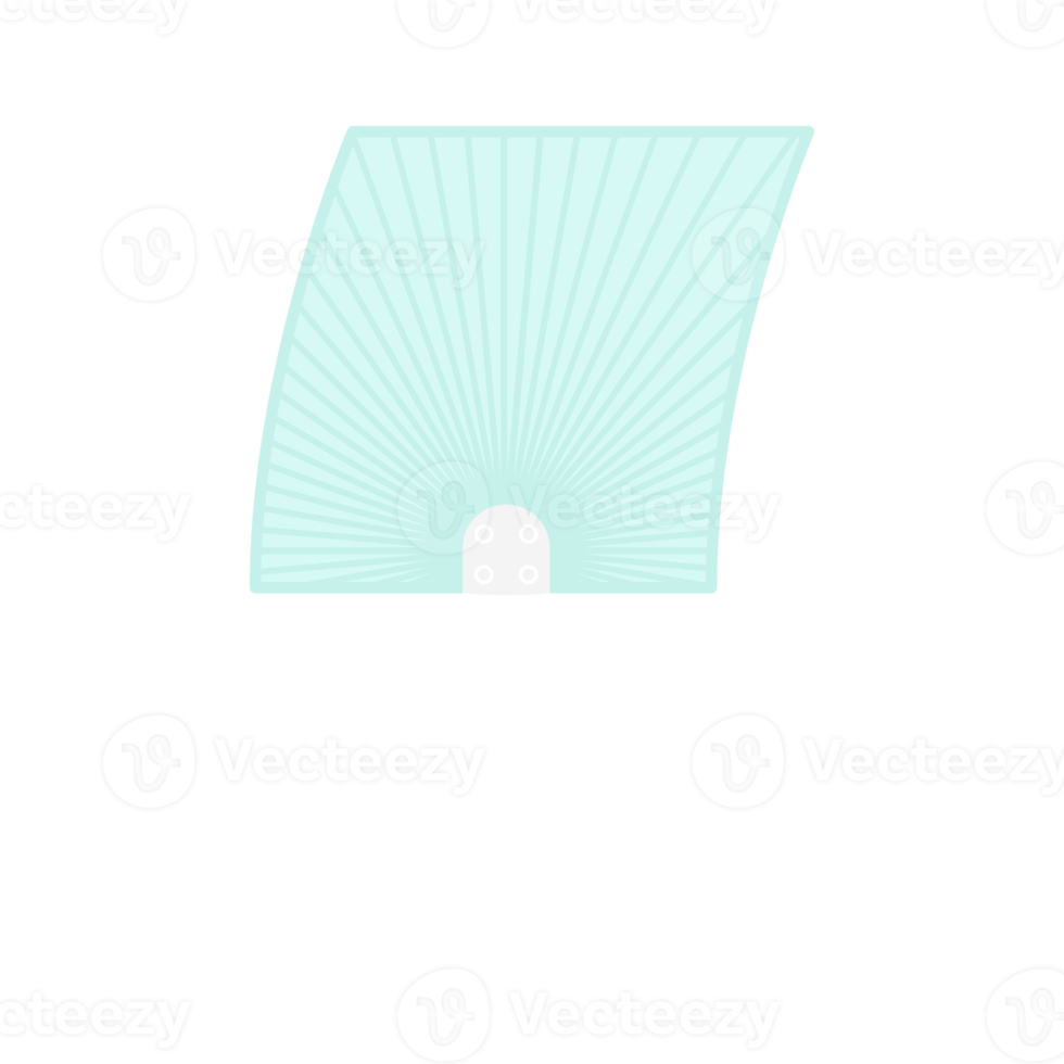 Striped Aesthetic Manual Handle Hand Fan png