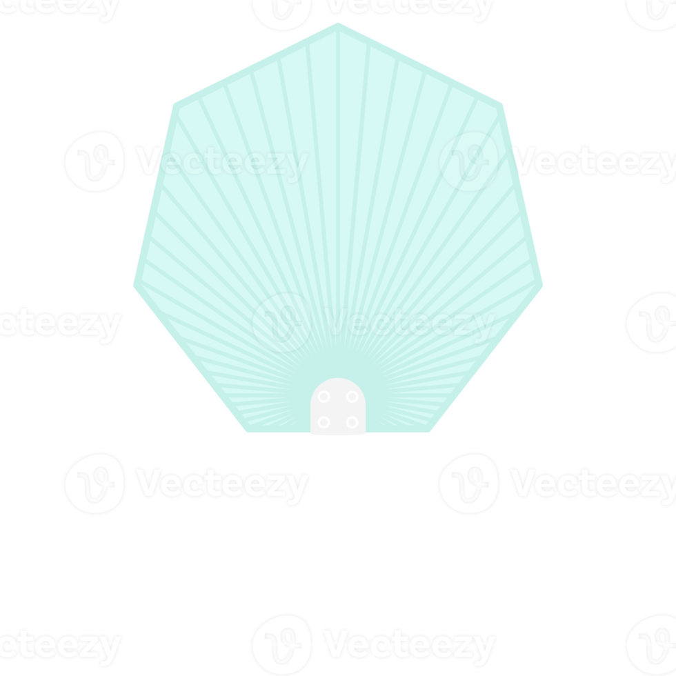 Striped Aesthetic Manual Handle Hand Fan png