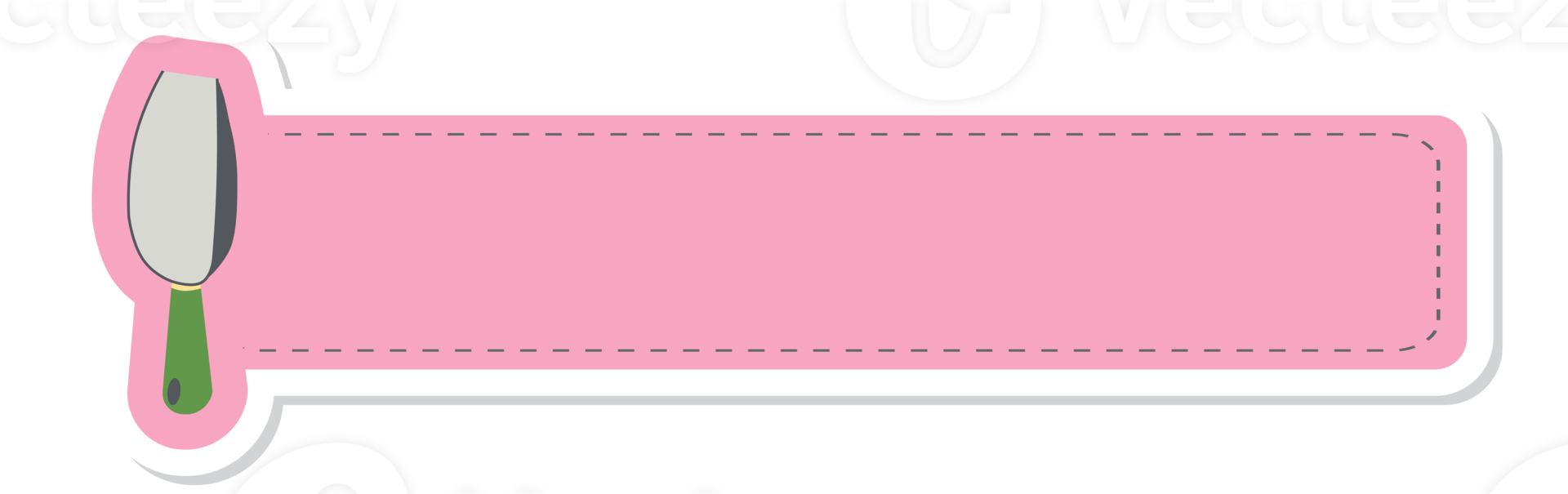 Sticker Label For Big Curved Shovel Plant Gardening Tool Kit Garden Collection Set png