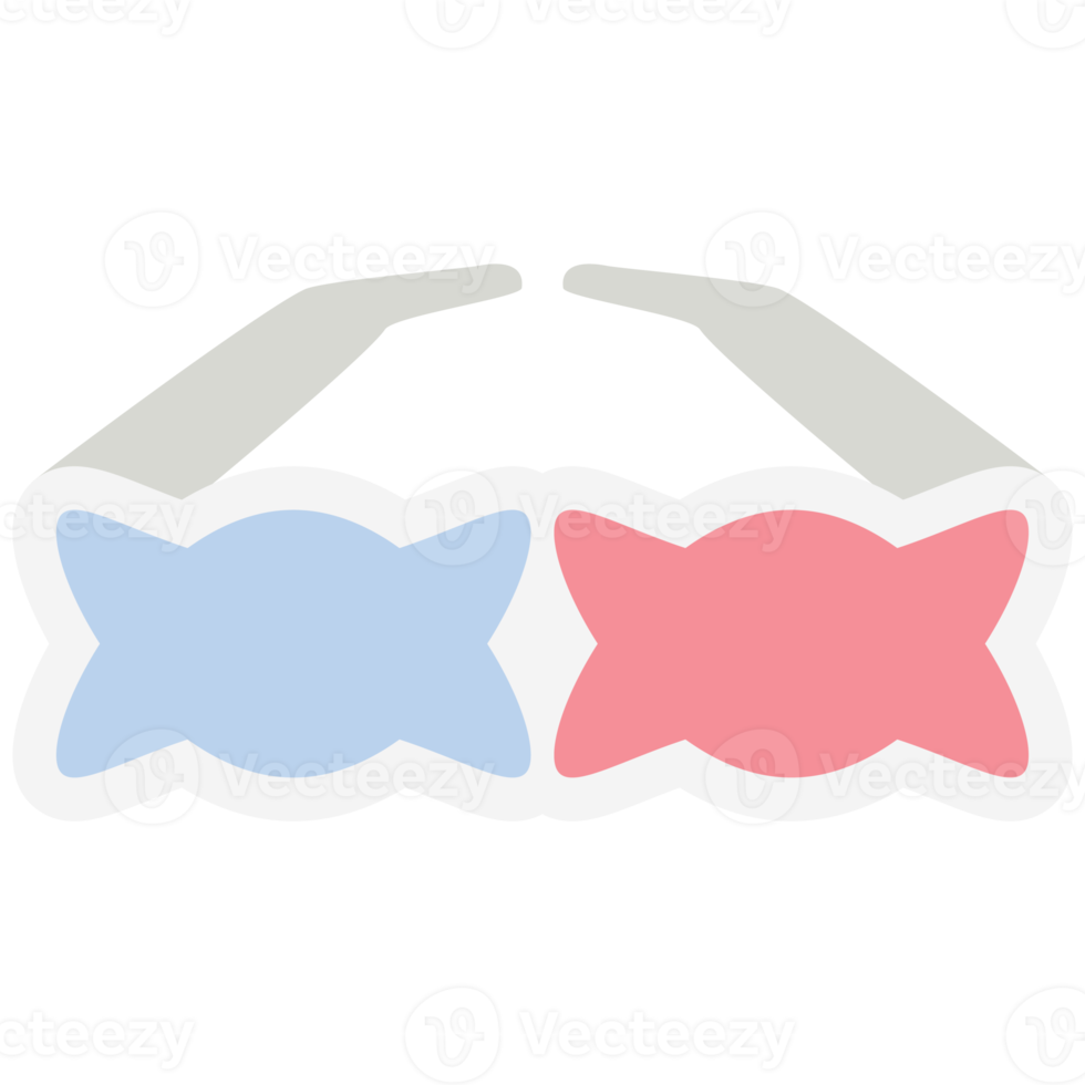 3d bril stofbril bioscoop retro lenzen gepolariseerd zonnebril png