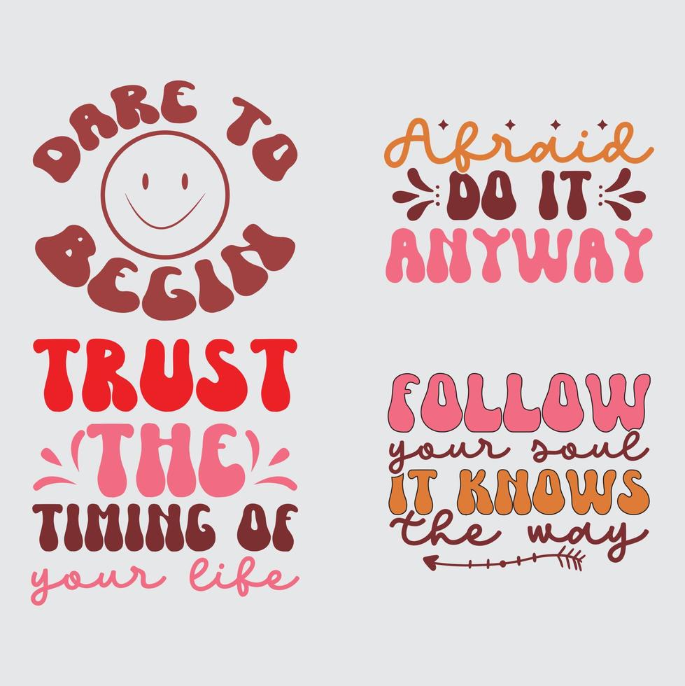 Positive quotes  t-shirt design vector