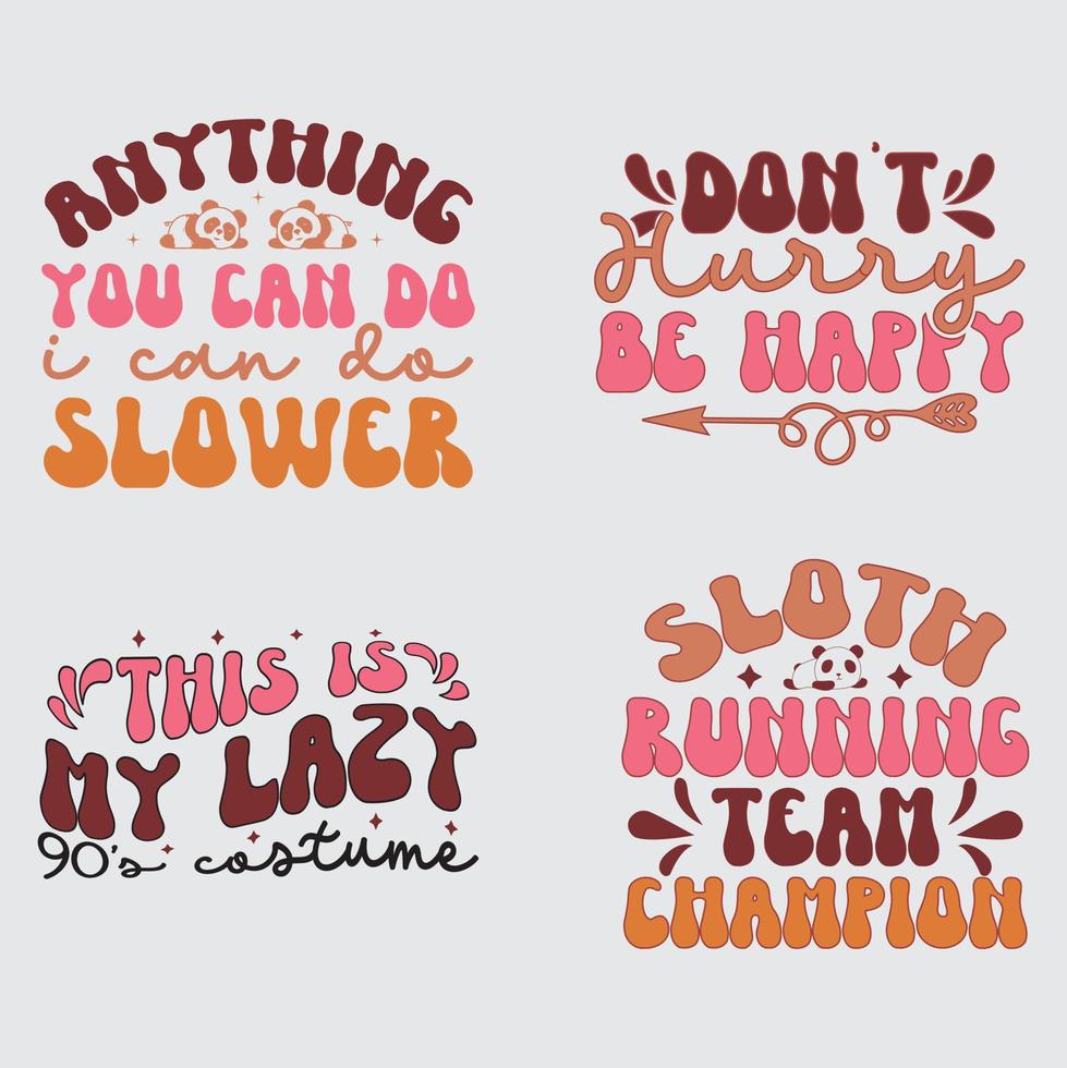 Lazy t-shirt design vector