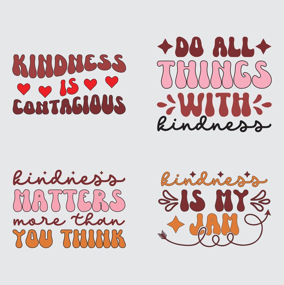 Kindness quotes  t-shirt design vector