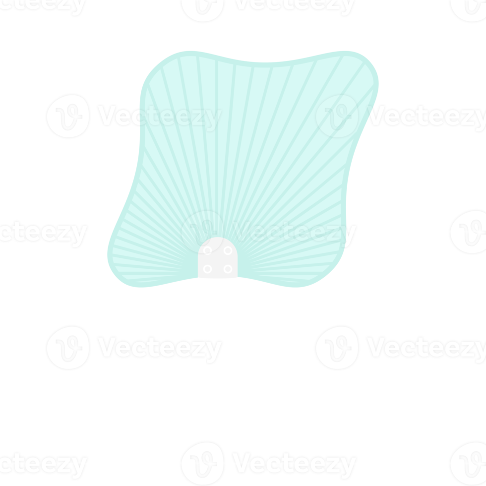 Striped Aesthetic Manual Handle Hand Fan png