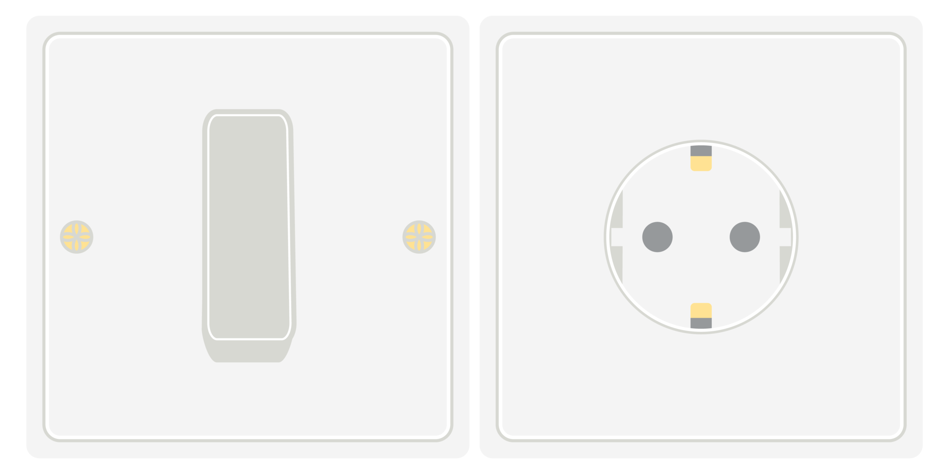 Double Switch and Receptacle Socket Electrical Tool Equipment png