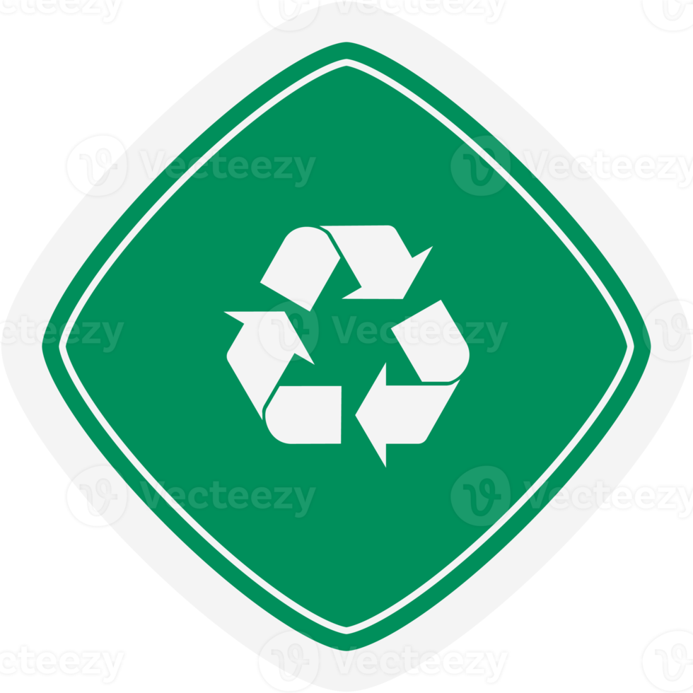 Sticker Recycle Material Recycling Life Zero Waste Lifestyle png