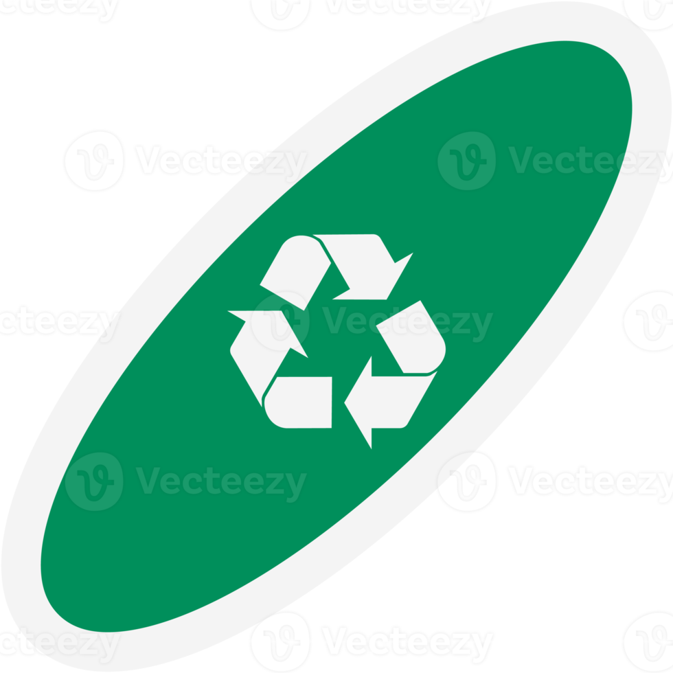 Sticker Recycle Material Recycling Life Zero Waste Lifestyle png