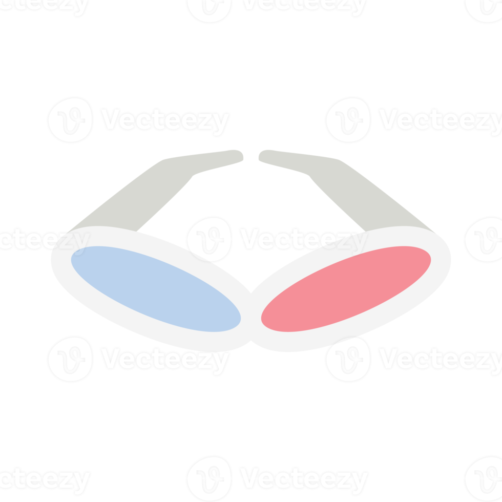 3d bril stofbril bioscoop retro lenzen gepolariseerd zonnebril png