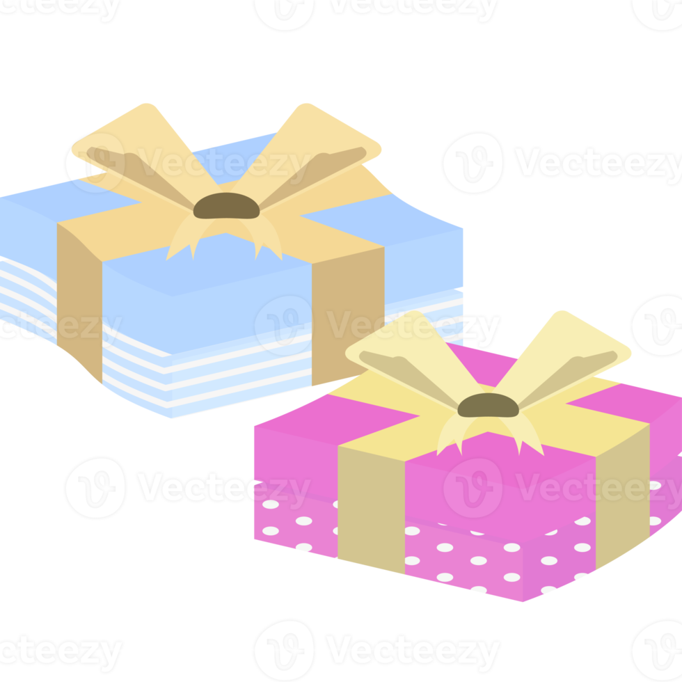 Gift Box Wrap Ribbon Horizontal Line Pattern png